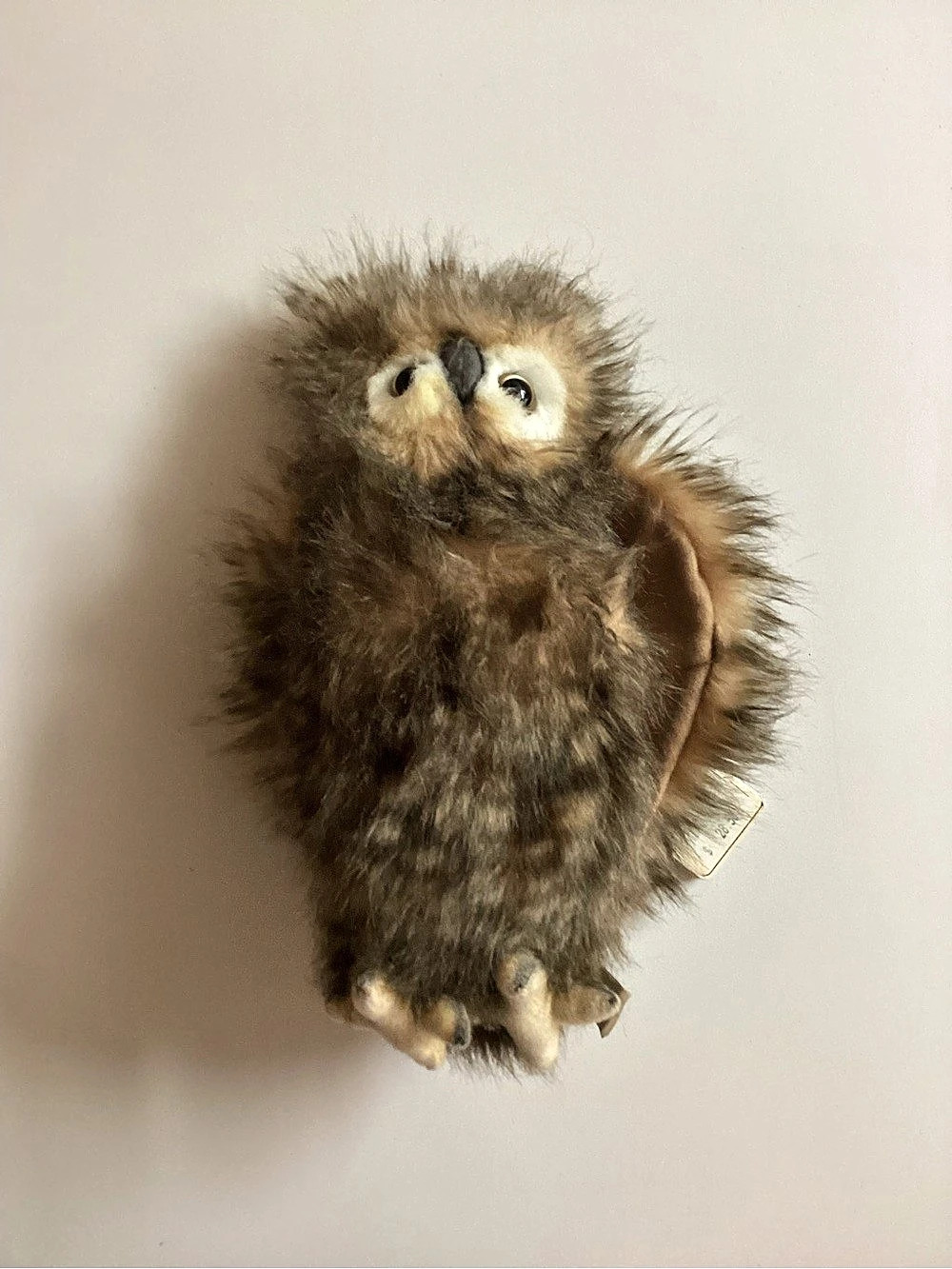NWT Hansa Original Creation Youth Brown Owl Realistic Plush Collectible